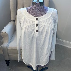 NWOT we the free ivory top